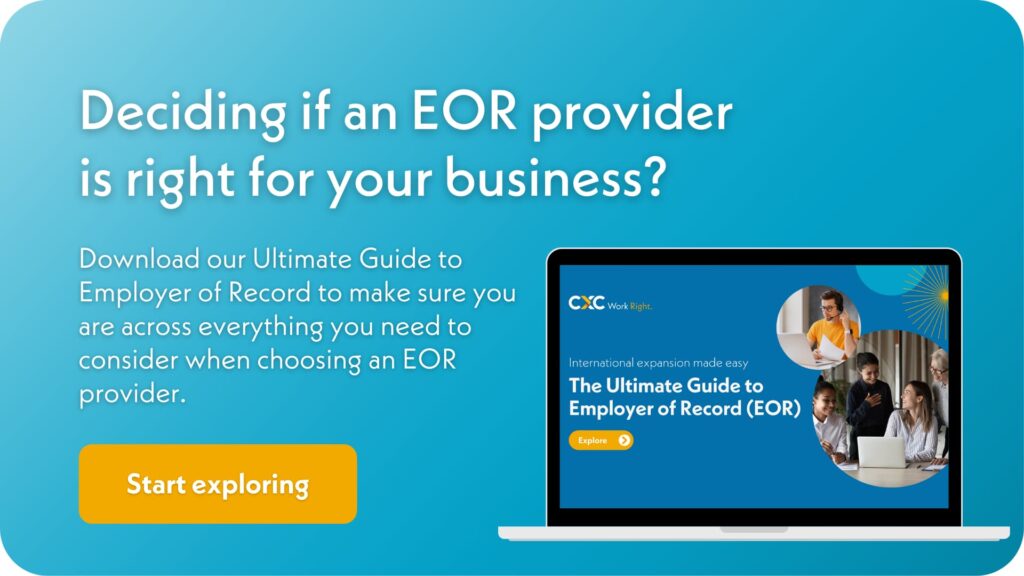 Global team collaboration EOR